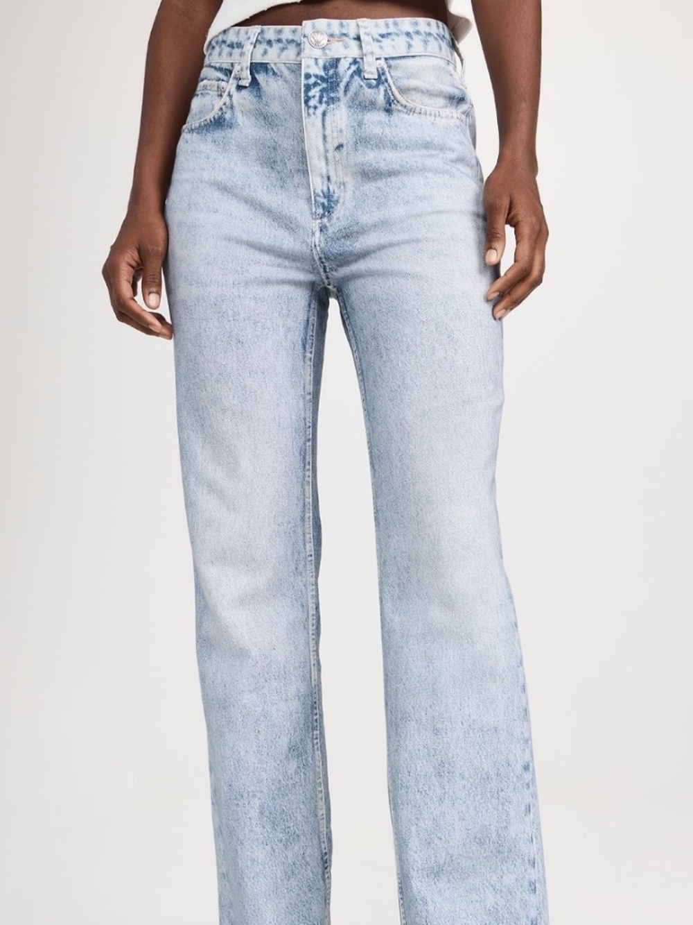 rag & bone Miramar Straight Sweatpants Jeans Riverly Size 24 - Picture 2 of 5